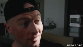 The guy's dick is busy, but you can fuck his hand with your mouth