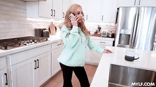The bimbo is having a good day and gets fucked hard