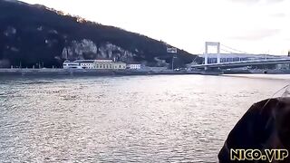 The guy fell asleep, and the girl had to fuck herself