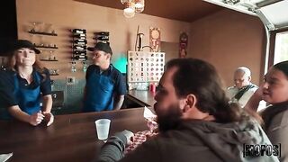 Who hasn't tried fucking behind the garage?! Pretty girl got fucked hard