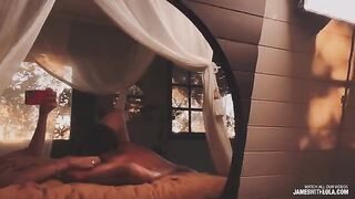 The reflection in the mirror confirmed he's good, a true romantic