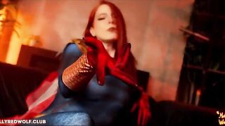 The boys fucked a girl in femdom roleplay with a redhead