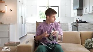 A girl came to her friend’s house to hang out and chat