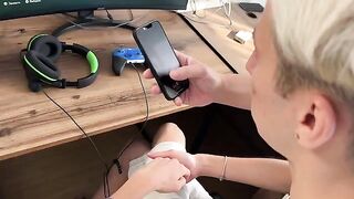 The guy checked the strength of mouth-watering girl’s pussy and streamers