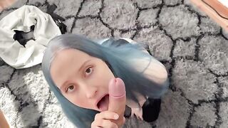 The cute 18-year-old girl would do anything for an orgasm