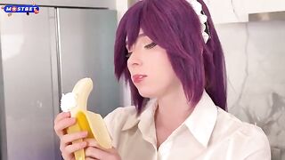 She’s an anime girl, so she can get fucked anytime. It's a rule