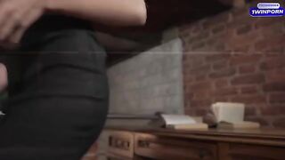 An experienced businessman fucked a cute 18-year-old girl in reverse cowgirl