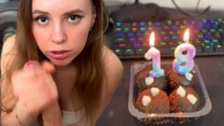 A beautiful woman talked dirty and received a hard cock as a gift