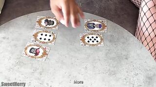 The loser of the cards had to engage in intimate activity with her stepbrother