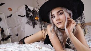 A cute witch is waiting for the magic of sex in HD