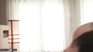 A girl was about to cum, but she was interrupted in the nick of time