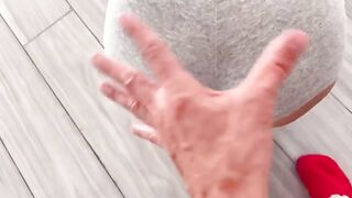 A woman has an anal experience with her new lover in POV style