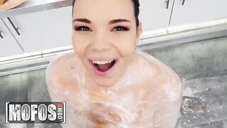 Sofia Lee’s big tits are the secret ingredient for a hot dish in this steamy scene