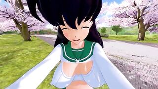 Kagome fucked hard in 4K Inuyasha porn