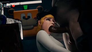 A hot FNAF Security Breach scene with Vanessa getting fucked in an office at Freddy Fazbear Mega Pizzaplex