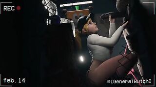 A hot FNAF Security Breach scene with Vanessa getting fucked in an office at Freddy Fazbear Mega Pizzaplex