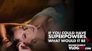 Aidra Fox gets her tight pussy pounded during a steamy massage interview BTS