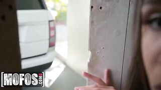 Abella Danger gets her thank-you gift from a hot savior