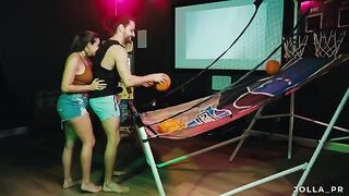 I showed my friend around my game room and things got really hot