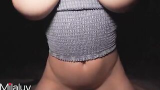 Milaluv 4K 60fps - Bouncing big natural boobs in the neighborhood