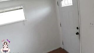 Squatter throws porn actress Paige Steele out of her house and fucks her