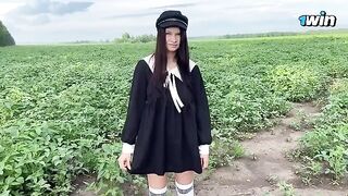 A cute 18-year-old girl secured some sperm for her collection
