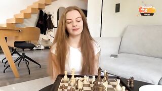 A hot Russian girl showed how to make the next move and bounce on top