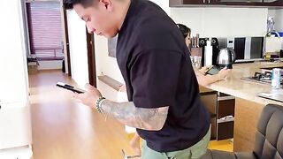 The step daddy checked the girl’s tight ass for any signs of discomfort after a intense session