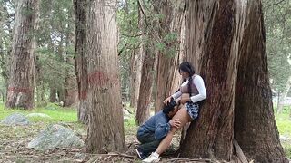 A forest is the perfect place for a pervert old man to act out