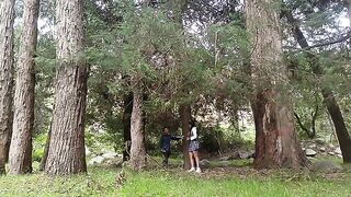 A forest is the perfect place for a pervert old man to act out