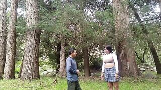 A forest is the perfect place for a pervert old man to act out