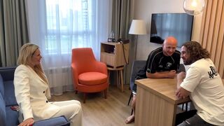 I tried to pull it out, but it was too big for the blonde - Russian sex