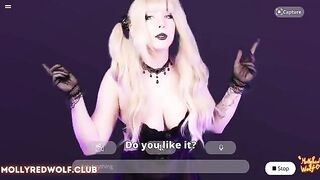 The blonde is fucked on a weird machine on Halloween