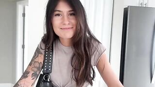 An adventurous start to a thrilling journey with a sexy brunette