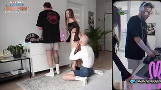 The cutie girl fucks with her friend at the rave