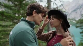 A couple makes love in the forest, overcome by nature’s powerful allure