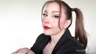 Babe fucked hard in her pig tails, panties torn