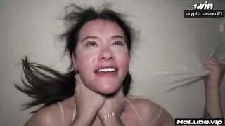 Babe soaked me with her squirt, I was completely wetted