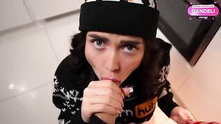 A naughty girl gets her ass hole filled with cream in this hot scene