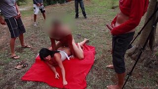 A group of free-spirited people fucked on the beach without any restrictions