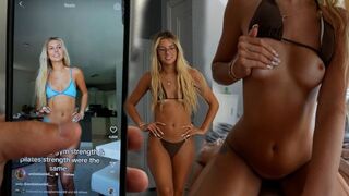 The girl is wet, but the guy does not want to have sex