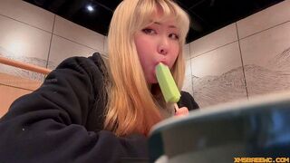 You're licking the cream, but you could lick me too