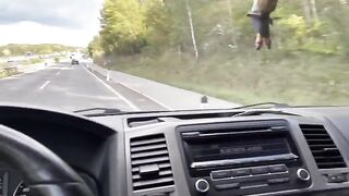 Girl was fucked by her Uber driver in the car
