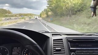Girl was fucked by her Uber driver in the car