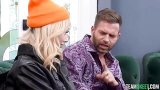 I sat the cute girl on my dick, her moans were louder