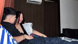 The girl received a large package and asked for more, unable to stop herself