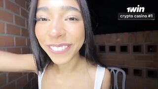 Babe without lube, but with passion in her tight ass