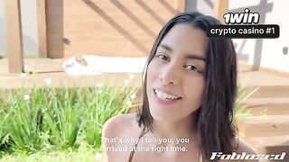 I’ll turn any way you want—deliverer invited cute Latina to come in