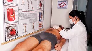 Nurse has no shame, no underwear, and a tight ass