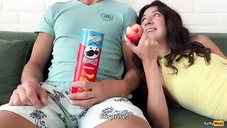 She plays with the head, then dives into the depths in this hot scene